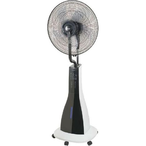 Ventilateur brumisateur oscillant Habitex VNH90 40W 3 vitesses H30cm D90cm Gris