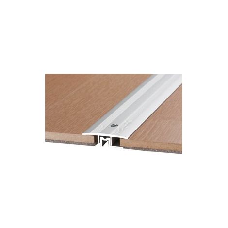 FP – Profilé de finition sol et mur 90 cm – Aluminium argent – Épaisseur de plancher 6-13 mm – Isolation acoustique efficace - PEP 6-13