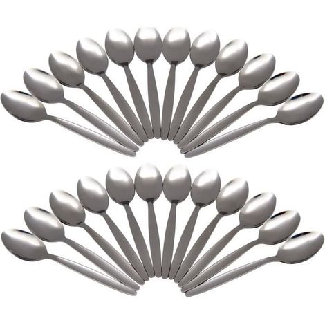 Lot de 24 cuillères à café - en acier inoxydableLot de 24 cuillères à café - en acier inoxydable-Ywey (1/5)
