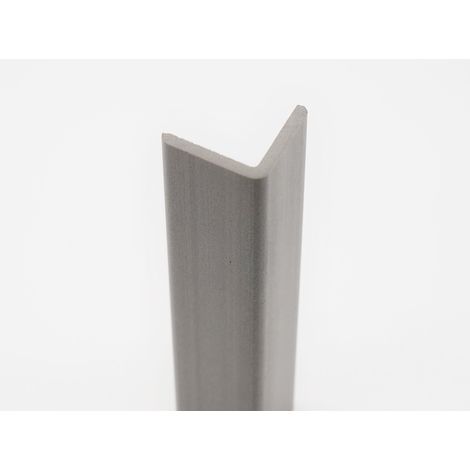 Angolare pvc rigido espanso grigio scuro 25x25 mm barre 2,7 ml