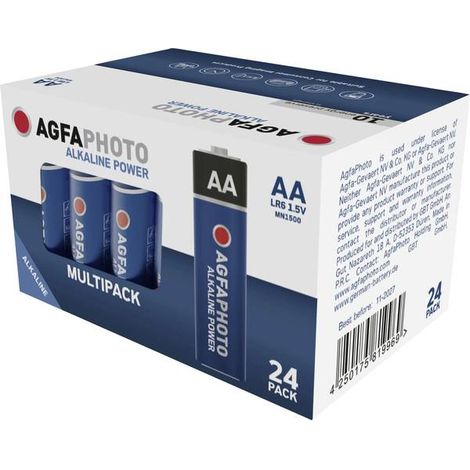 AgfaPhoto  Power LR6 Batteria Stilo (AA) Alcalina/manganese 1.5 V 24 pz.