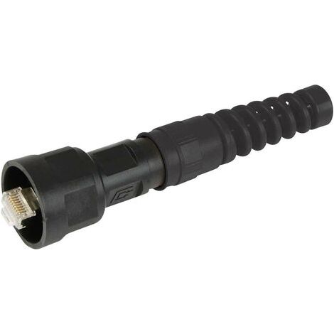 Kit fiche mâle STX V1 RJ45 CAT.6 100007460 RJ45 mâle, droit Pôle: 8P8C noir 1 pc(s) (1/5)