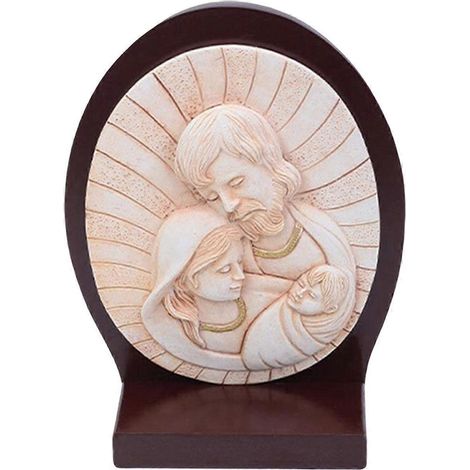 Figurines en résine de la Sainte Famille, objets de décoration de table, statues pour cheminée (1/4)