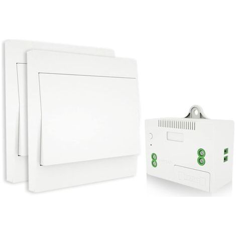 Kcvv – Interruptor inalámbrico autoalimentado – Control remoto RF433 resistente al agua – Fácil instalación en el baño – Compatible con asistentes de voz (1/4)