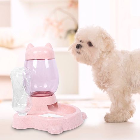 Distributeur automatique de nourriture et d'eau 2 en 1 en PP pour animaux de compagnie (grande capacité) pour chiens et chats (1/5)
