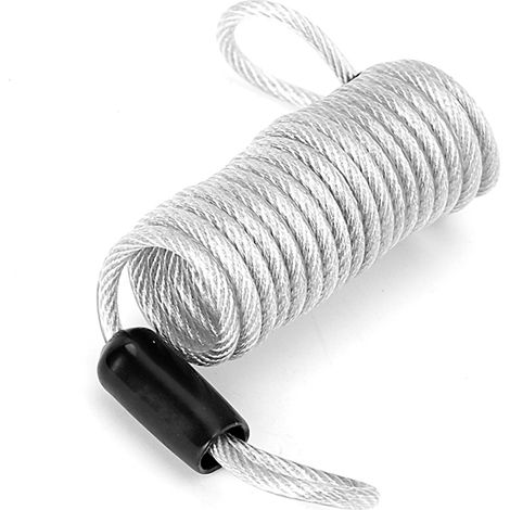 Cadenas antivol en fil d'acier, cadenas à ressort pour bagages et casque de vélo (1/5)