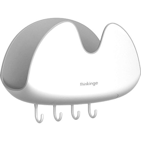 Wandmontierter Schneidebretthalter mit Haken, multifunktionale Halterung