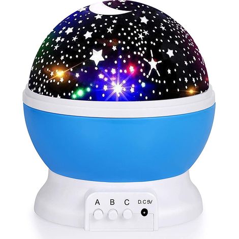 Veilleuse étoile pour enfant, projecteur d'étoiles rotatif à 360 degrés, idéale pour la chambre de bébé et la décoration de fêtes