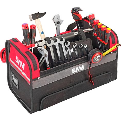 Caja textil 30l con 28 herramientas 1er equipamiento SAM - CP28BAG
