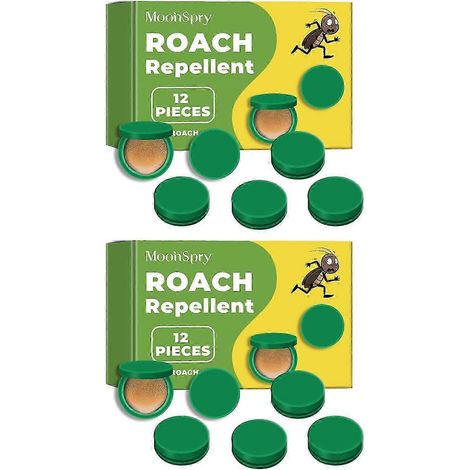 Lot de 12 pièges à cafards réutilisables, station d'appât Roach Aces pour la maison, répulsif et tueur de cafards d'intérieur. Taille : 2 boîtes. (1/4)