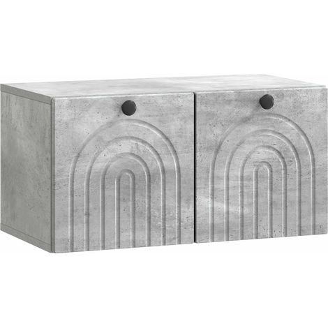 vidaXL Mobile Porta TV da Muro Grigio Cemento 59,5 x 31 x 30 cm
