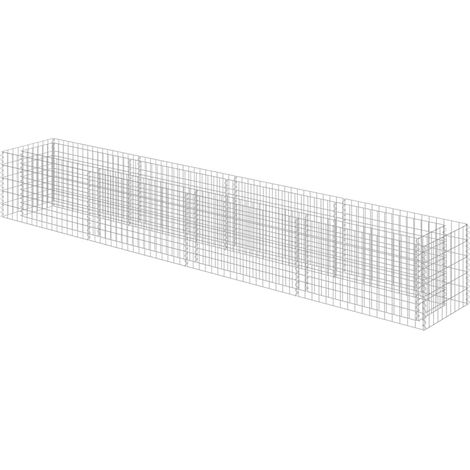 Gabbione Letto Rialzato in Acciaio Zincato 360x50x50 cm vidaXL (1/5)