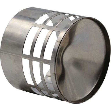GRIGLIA DI SCARICO FUMI INOX Ø100 mm