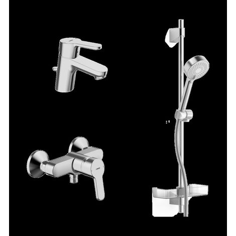 HANSA Badezimmer Armaturen Paket HANSAPRIMO 4901 DN15 Chrom, 49010000 (1/4)