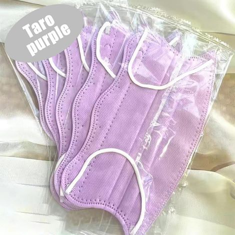 Lot de 50 protège-bouche en V jetables, emballage individuel, forme papillon vague, protection buccale de beauté (1/5)