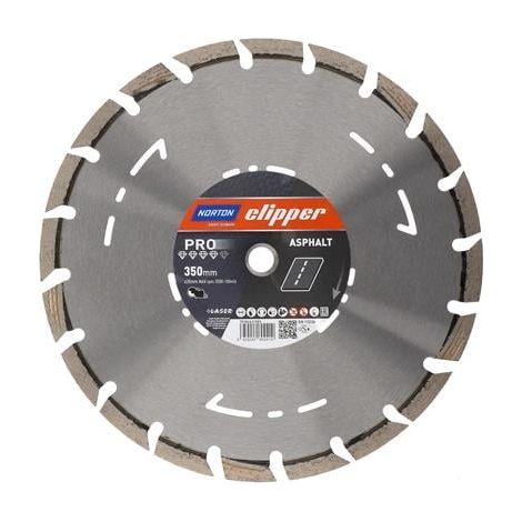 Disque à tronçonner diamanté D.350mm perçage.20mm pour tronçonneuse à disque