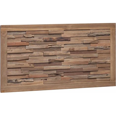 Cabecero de Cama Natural Madera de teca maciza vidaXL