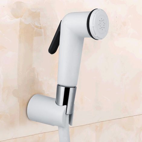Douchette Bidet Portative en ABS pour Salle de Bain, Pommeau de Douche à Main avec Flexible et Support, Kit de Nettoyage Hygiénique (1/5)