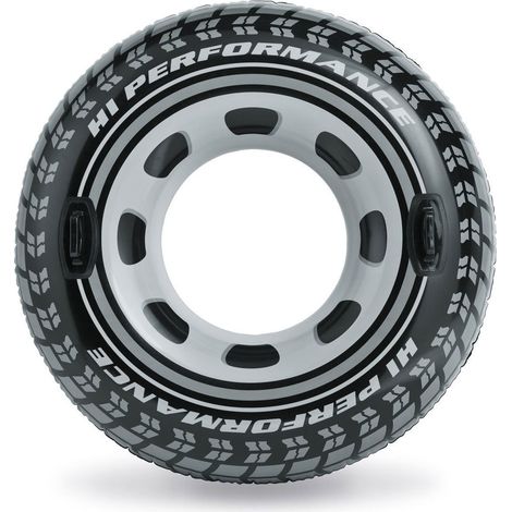 Intex 56268NP gonfiabile a forma di pneumatico nero 114 cm in PVC durevole