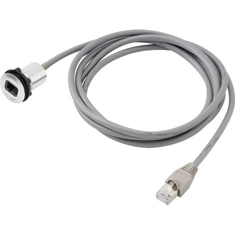 Embase RJ45 femelle TRU COMPONENTS RJ45-01-BK 1408771 RJ45 embase femelle, mâle, droit Pôle: 8P8C noir 1 pc(s) (1/2)