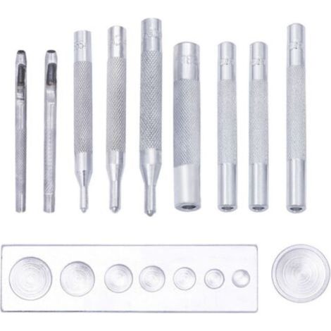 Base De Poinçonnage - Kit De Rivets Et Oeillets En Métal Pour Cuir - Pour Réparation De Sacs À Main Et Vêtements - 1 Pièce (1/5)