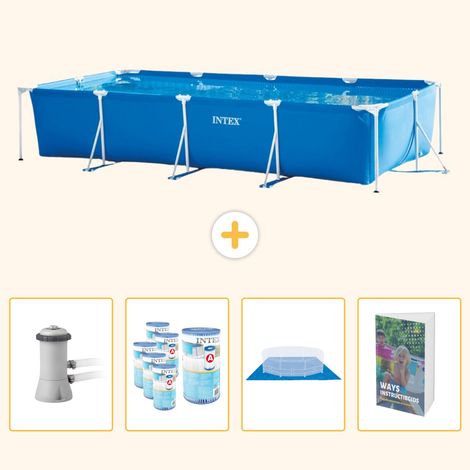 Intex Piscine Tubulaire Rectangulaire - 450x220x84 cm - 5-pièces SCB119 (1/5)