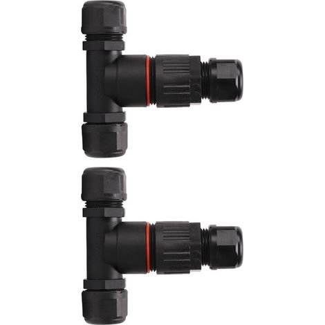 Lot de 2 connecteurs étanches de type T à 5 broches, IP68, pour éclairage public extérieur, 450 V, 32 A (1/5)