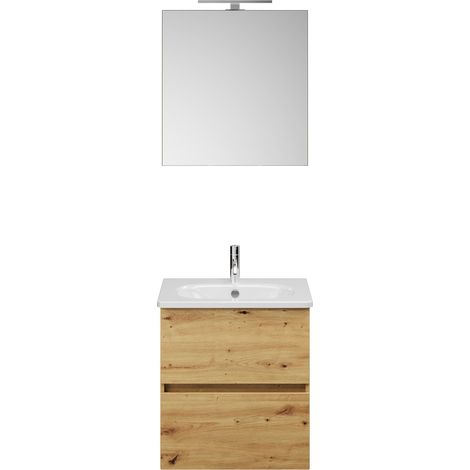 Burg Rocio Badmöbelset SGYQ060R TxBxH 465x605x2000, Eiche Dekor Urban