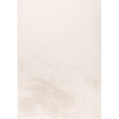 Tapis doux ivoire à poils courts pour intérieur - 150 x 80 cm (1/5)