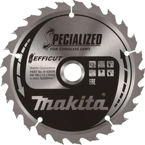 Makita E-12946 hoja de sierra circular 270 mm 24 dientes
