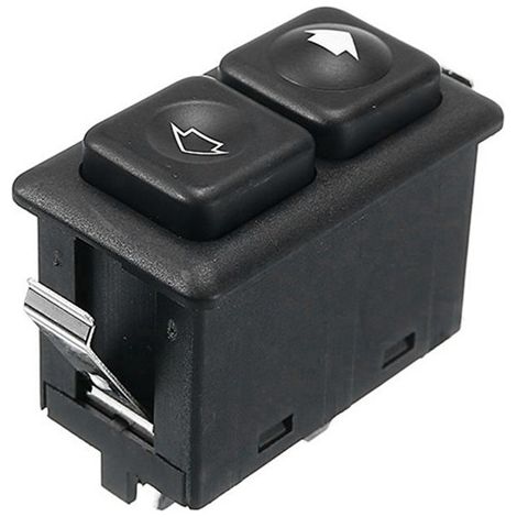 1 color: Black Material: Plastic 5-pin electric window switch control button. (1/4)