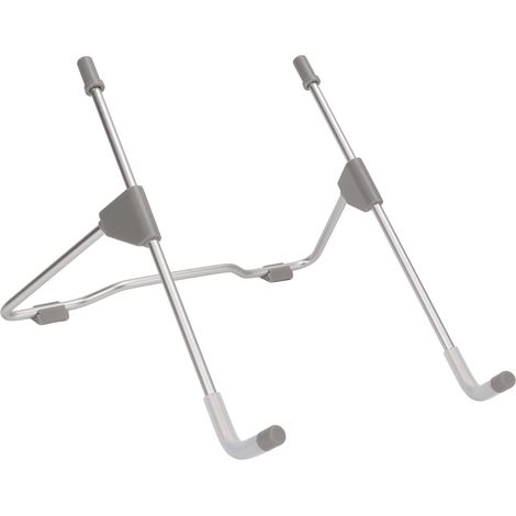 Support tablette ajustable pliable en aluminium aviation, support multifonction avec dissipation thermique, couleur gris argenté. (1/5)