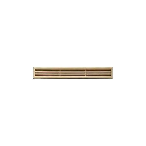 First Plast – Grille aération VMC rectangulaire en bois chêne – Dimensions extérieures 100x550mm – Dimensions de perçage 88x538mm – Passage d'air 222cm²