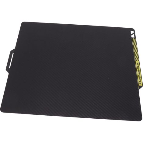 Plateau d'impression 3D PET 276x259 mm en fibre de carbone lisse, haute adhérence - Surface de rechange pour imprimante (1/5)