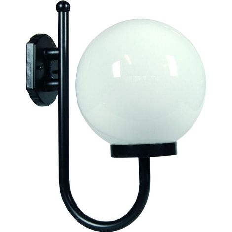 Lanterna Con Supporto A "U" Modello Sfera - 100w IP44 mm.330x400h. colore nero