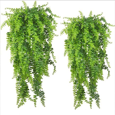 Lot de 2 Plante Artificielle Exterieur,Fausse Plante tombante,décorations Terrarium Interieur,Plantes suspendues, Reptiles artificiels,artificielles Exterieur, pour Dragons barbus, lézards, Geckos (1/5)