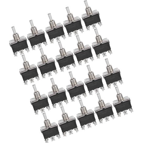 BERM Kippschalter, 6-polig, 3-stufig, Ein/Aus/Ein, 15 A, 250 V AC (1/5)