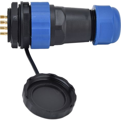 Écrou de connecteur étanche IP68 prise aviation puissance 380V 10A pour câble SP2810 broche (1/5)