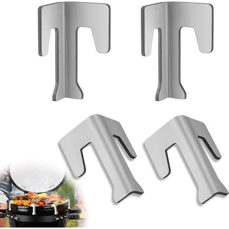 Lot de 4 entretoises universelles en acier inoxydable pour plaque de cuisson, Entretoises pour plaque de cuisson pour Plaques de Feu, BBQ Disc, Plaques de Gril (1/5)