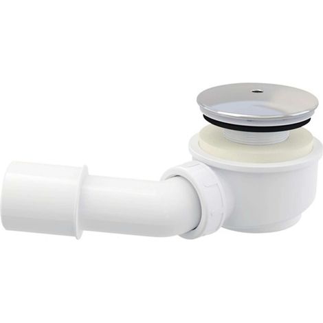 Alca - Desagüe diámetro 60 mm, altura reducida, cromado A471CR-60 (1/2)