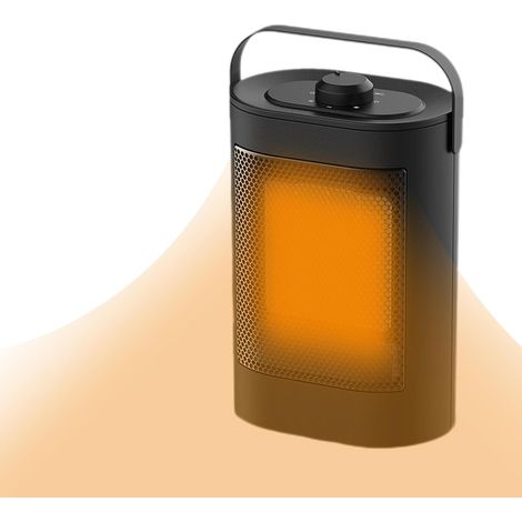 Aquecedor cerâmico com proteção contra sobreaquecimento, termostato, aquecedor elétrico de potência 1500W, interior (1/5)