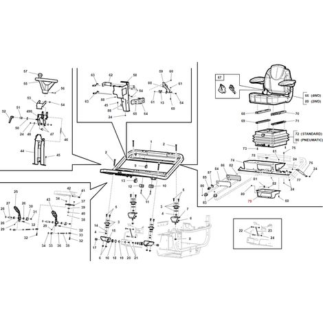 Soporte para tractor modelos PG SR ORIGINAL GIANNI FERRARI BFB 95600100006