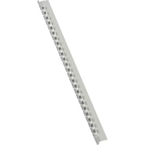 repère legrand memocab - lettre r - blanc - largeur 2.3 mm