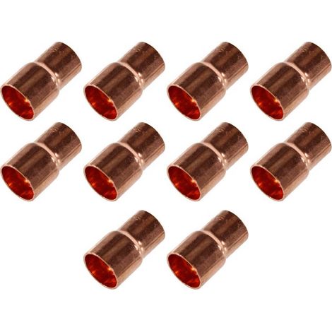 Lot de 10 réductions Cuivre NF Mâle Femelle Ø22-18 (1/2)