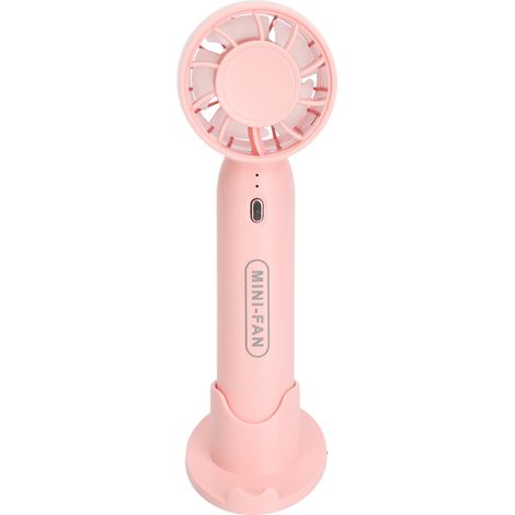Éventail à cils portable sans fil rechargeable, faible bruit, 3 vitesses réglables, sèche-cils à main pour extension de cils, rose (1/5)