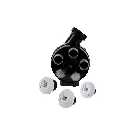 Kit Hygro A VMC simple flux hygroréglable PENTA ES + 3 bouches à piles - AXELAIR - KHAPST5160