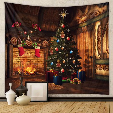 Couverture En Flanelle - 95 X 73 Cm - Motif Cerf De Noël - Pour Bureau Sieste Climatisation - 1 Pièce (1/3)
