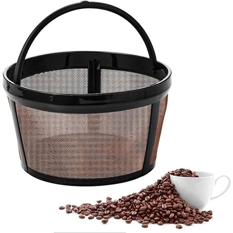 Filtre à café ou panier réutilisable, 4 tasses, pour machine à café, porte-filtre ou cafetière à filtre.-AquaForge (1/5)
