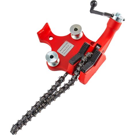 VEVOR Morsa a Catena da Banco a Vite Capacità del Tubo da 1/8 a 5 Pollici, Morsa a Catena da Banco per Lavori Pesanti con Manovella, Materiale in Ghisa Ideale per una Varietà di Tubi (1/5)