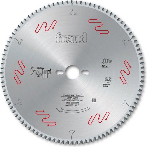 Lame trapèze plate pour matériaux plastiques FREUD - Ø300 2,8/2,2 AL30 Z96 TP- - F03FS05165 -LU4A 0200 (1/2)